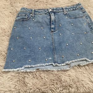 Wild Fable Jean Skirt